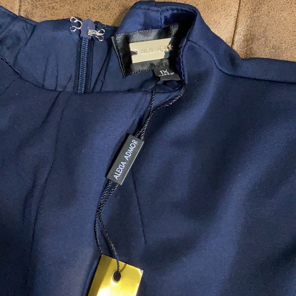 NWT Alexa Admor Fara tie-waist sheath dress 1X - Picture 4 of 5